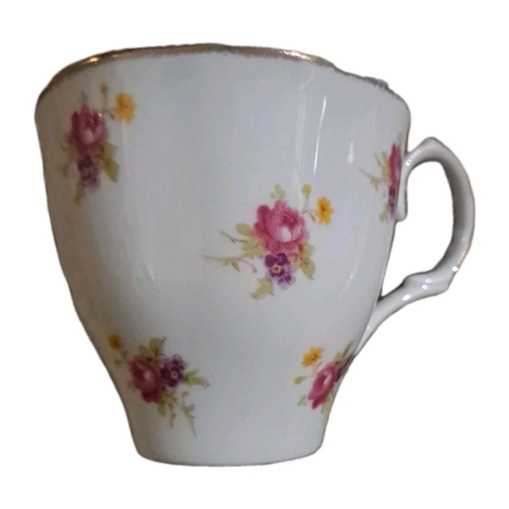 Jason Bone China‎ J607 Pink Roses Tea Cup And Saucer Made In England